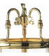 Lantern Circular Hall Dual Mount Polished Brass