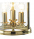 Lantern Circular Hall Dual Mount Polished Brass