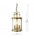 Lantern Circular Hall Dual Mount Polished Brass