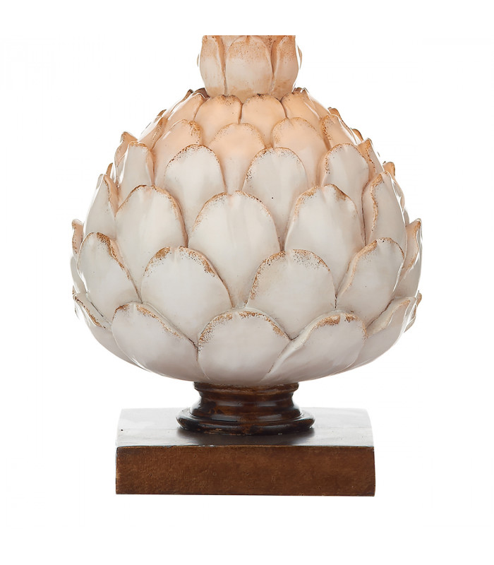 Small Table Lamp Cream With Round Tapered Shade