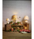 Small Table Lamp Cream With Round Tapered Shade