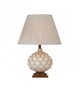 Table Lamp Cream Large complete with Round Tapered Shade