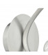 Wall Light Satin Chrome & Sugar Cane Glass, 1x G9