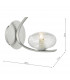 Wall Light Satin Chrome & Sugar Cane Glass, 1x G9