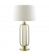 Table Lamp Satin Brass complete with Round Tapered Shade