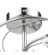Semi Flush Ceiling Light Light Satin Chrome Crystal, 6x G9