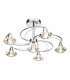 Semi Flush Ceiling Light Light Polished Chrome Crystal, 6x G9
