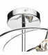 Semi Flush Ceiling Light Light Polished Chrome Crystal, 6x G9