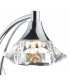 Single Wall Light Polished Chrome Crystal