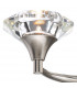 Double Wall Light Satin Chrome Crystal