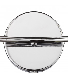 Double Wall Light Polished Chrome Crystal
