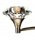 Double Wall Light Antique Brass Crystal