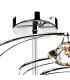 Semi Flush Ceiling Light Light Polished Chrome Crystal, 10x G9
