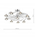 Semi Flush Ceiling Light Light Polished Chrome Crystal, 10x G9