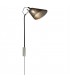1 Light Indoor Wall Lamp Chrome, Black with Mesh Shade, E27 - 1