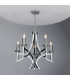 Pendant Light Polished Chrome & Crystal, 5x E14