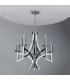 Pendant Light Polished Chrome & Crystal, 5x E14
