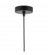 Wire Frame Pendant Light Matt Black & Bright Copper Detail, 1x E27