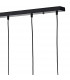 Wire Frame Bar Pendant Light Black & Bright Copper Detail, 5x E27