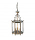 Hexagonal Hall Lantern Dual Mount Antique Brass