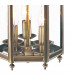 Hexagonal Hall Lantern Dual Mount Antique Brass