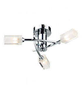 Semi Flush Ceiling Light Light Polished Chrome, 3x G9