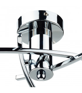 Semi Flush Ceiling Light Light Polished Chrome, 3x G9