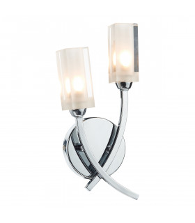 Double Wall Light Polished Chrome