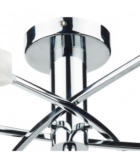 Semi Flush Ceiling Light Light Polished Chrome, 6x G9
