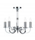 Dual Mount Pendant Light Polished Chrome, 5x E14