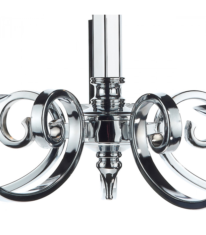 Dual Mount Pendant Light Polished Chrome, 5x E14