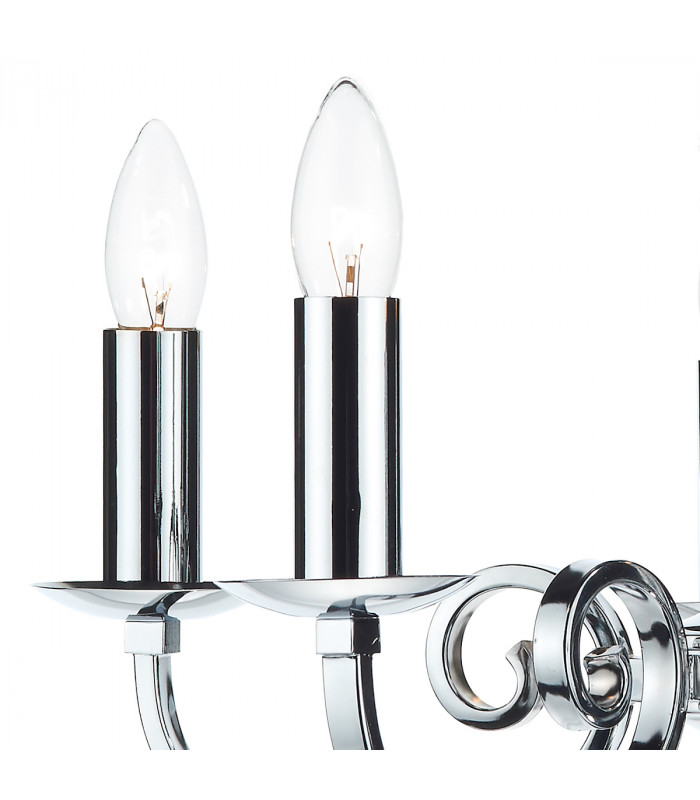 Dual Mount Pendant Light Polished Chrome, 5x E14