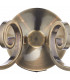 Candle Double Wall Light Antique Brass