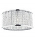Crystal Flush Ceiling Light Polished Chrome Aluminium,3x G9
