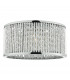 Crystal Flush Ceiling Light Polished Chrome Aluminium,3x G9