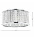 Crystal Flush Ceiling Light Polished Chrome Aluminium,3x G9