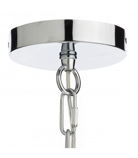 Dome Pendant Light Polished Chrome,  Clear, 1x E27