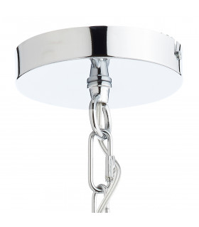 Dome Pendant Light Polished Chrome, 1x E27