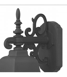 Lantern Wall Light Downlight Black