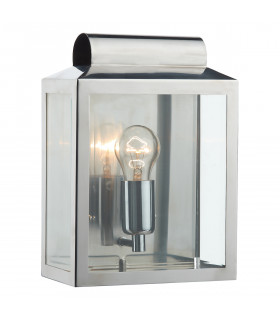 Lantern Rectangle Wall Light Stainless Steel IP44