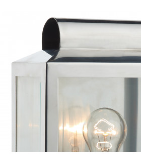 Lantern Rectangle Wall Light Stainless Steel IP44