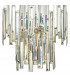 Pendant Light Champagne Crystal Polished Nickel Frame, 6x G9
