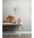 Pendant Light Champagne Crystal Polished Nickel Frame, 6x G9
