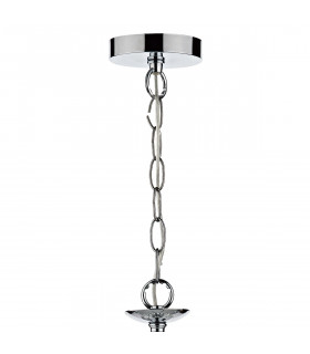 Pendant Light Polished Chrome Crystal, 5x E14