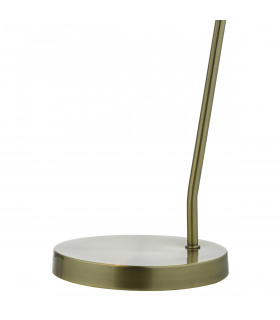Task Table Lamp Antique Brass,  Black