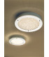 Small LED Flush Ceiling Light Polished Chrome & Crystal Beads IP44