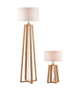 Table & Floor Twin Pack Comes With Round Drum Shades
