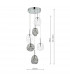 Cluster Pendant Light Cluster Smoked & Clear Glass, 6x G4