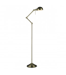 Reading Floor Lamp Antique Brass