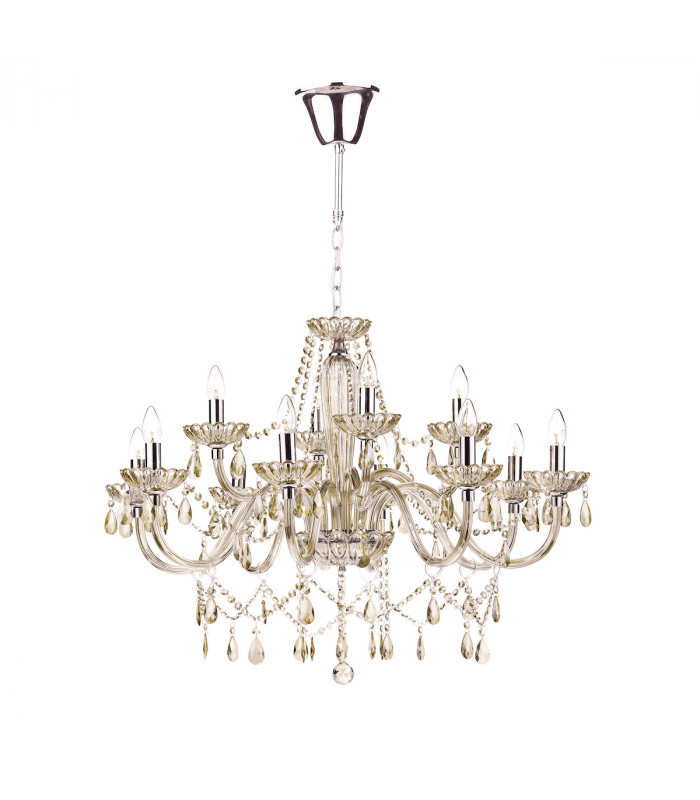 Chandelier Champagne Crystal, 12x E14
